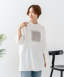 【C-FORTPOINT/フォートポイント】刺繍 7分袖チュニックTシャツ ❘ジーンズメイト公式オンラインショップ