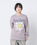 【SMILEY FACE/スマイリーフェイス】裏起毛オーバーサイズプリントスウェットトレーナー