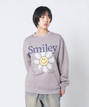 【SMILEY FACE/スマイリーフェイス】裏起毛オーバーサイズプリントスウェットトレーナー