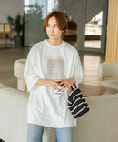 【C-FORTPOINT/フォートポイント】刺繍 7分袖チュニックTシャツ ❘ジーンズメイト公式オンラインショップ