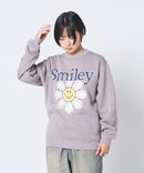 【SMILEY FACE/スマイリーフェイス】裏起毛オーバーサイズプリントスウェットトレーナー