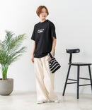 【CONVERSE/コンバース】JACK PURCELL プリントＴシャツ 綿100% ジャックパーセル アメカジ ストリート カジュアル シンプル ブランドアイコン 白 黒