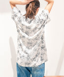 レーヨン 総柄プリント シャツ アロハ 接触冷感 レーヨン100％【BLUE STANDARD/ブルースタンダード】