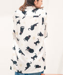 レーヨン 総柄プリント シャツ アロハ 接触冷感 レーヨン100％【BLUE STANDARD/ブルースタンダード】