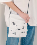 フロント刺繍 ドローストリングミニショルダーバッグ【FILA/フィラ × PEANUTS/ピーナッツ】