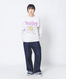 【SMILEY FACE/スマイリーフェイス】裏起毛オーバーサイズプリントスウェットトレーナー