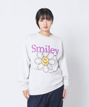 【SMILEY FACE/スマイリーフェイス】裏起毛オーバーサイズプリントスウェットトレーナー