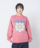 【SMILEY FACE/スマイリーフェイス】裏起毛オーバーサイズプリントスウェットトレーナー