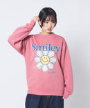 【SMILEY FACE/スマイリーフェイス】裏起毛オーバーサイズプリントスウェットトレーナー