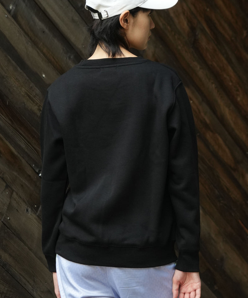 【FILA/フィラ】ワンポイント刺繍 スウェットトレーナー ブランドロゴ