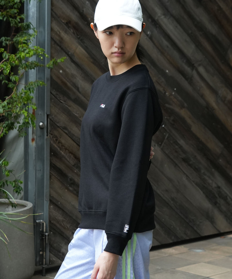 【FILA/フィラ】ワンポイント刺繍 スウェットトレーナー ブランドロゴ