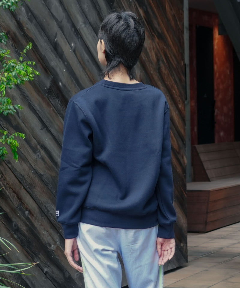 【FILA/フィラ】ワンポイント刺繍 スウェットトレーナー ブランドロゴ