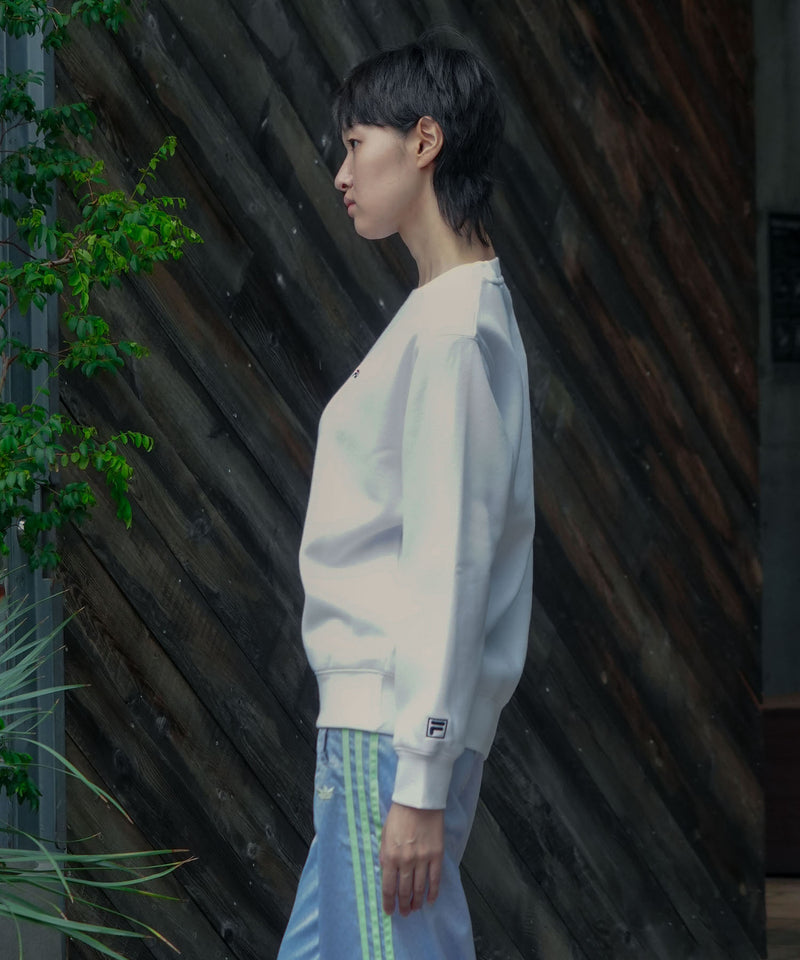 【FILA/フィラ】ワンポイント刺繍 スウェットトレーナー ブランドロゴ