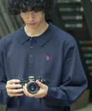 【U.S. POLO ASSN./ユーエスポロアッスン 】ニットポロシャツ