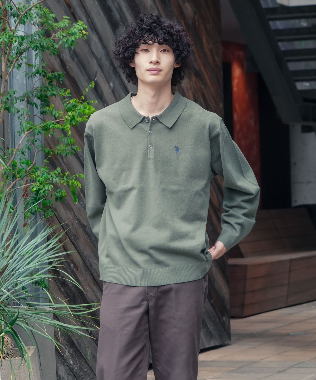 maraes マラエス　マーラエス　ニットポロシャツ　ブラウン　オクスン ニットポロシャツ (MOKN4303-43) | MORLES | 紳士服・スーツ販売数世界