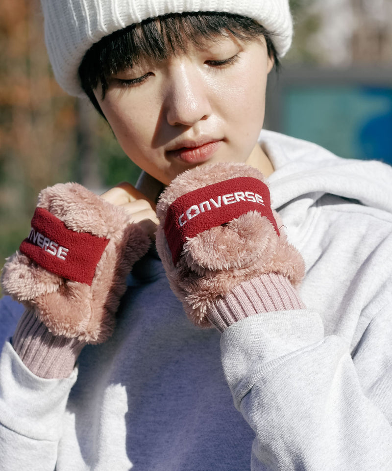 CONVERSE/コンバース】フリースバンド ボアグローブ ミトン