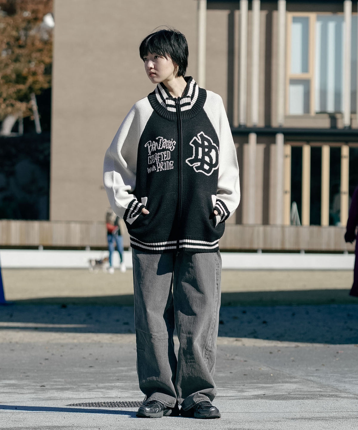 カウチン ニット コート BEN DAVIS/ベンデイビス】ジャガードニットカウチン ニットジャケット