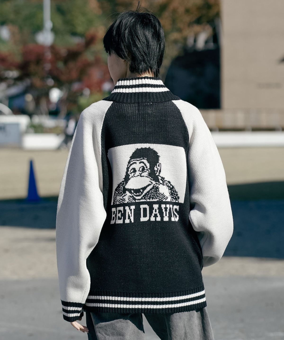BEN DAVIS/ベンデイビス】ジャガードニットカウチン ニットジャケット