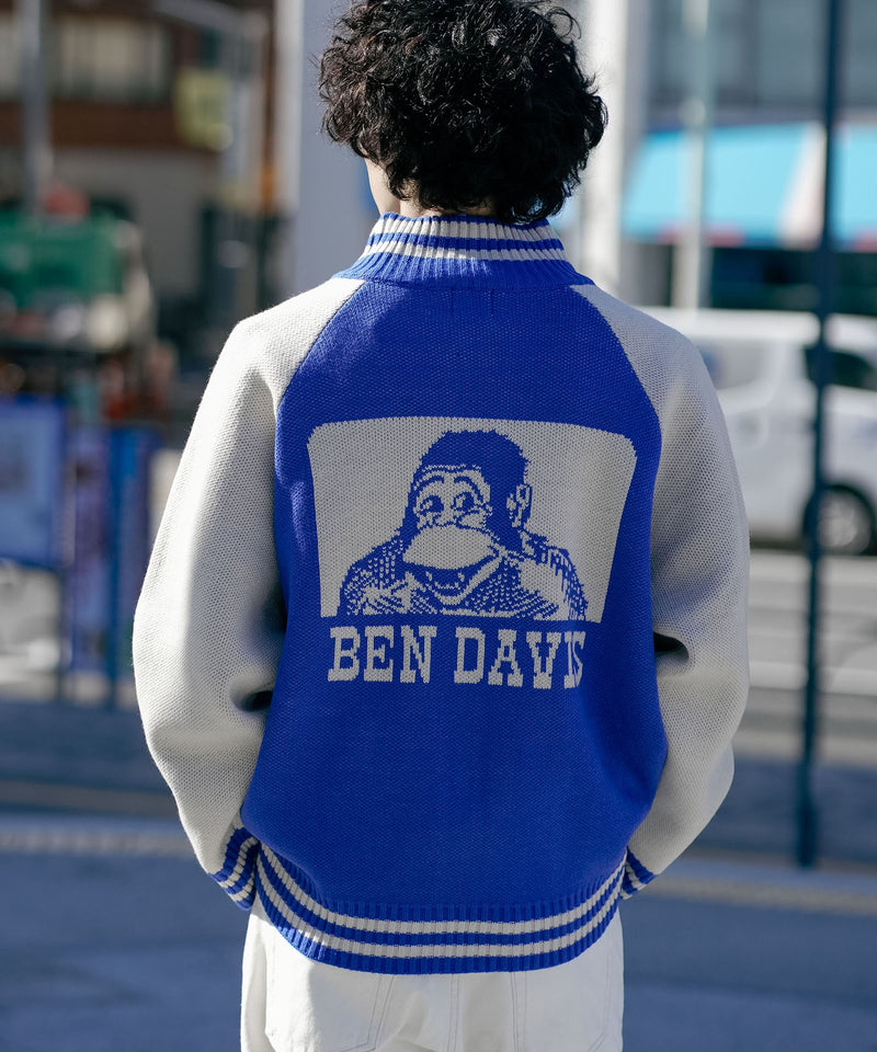 BEN DAVIS/ベンデイビス】ジャガードニットカウチン ニットジャケット