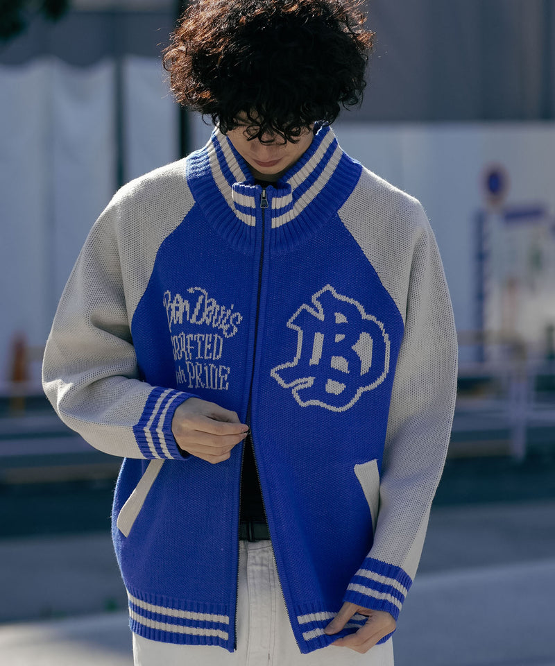 BEN DAVIS/ベンデイビス】ジャガードニットカウチン ニットジャケット