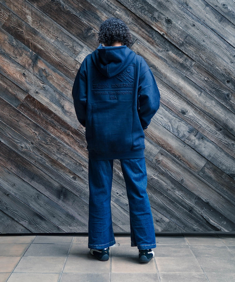 【RAGGED MOUNTAIN/ラギットマウンテン】BBELMONT/ベルモント エンボス加工 プルオーバー パーカー