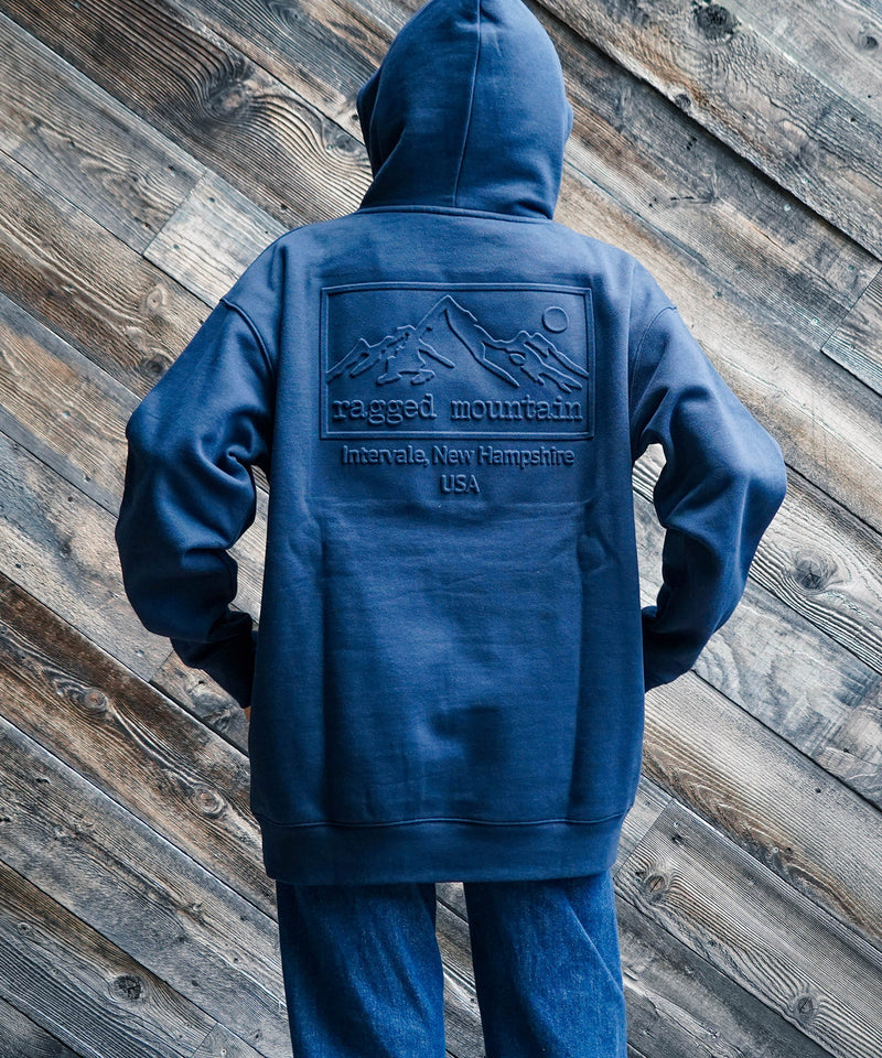 【RAGGED MOUNTAIN/ラギットマウンテン】BBELMONT/ベルモント エンボス加工 プルオーバー パーカー