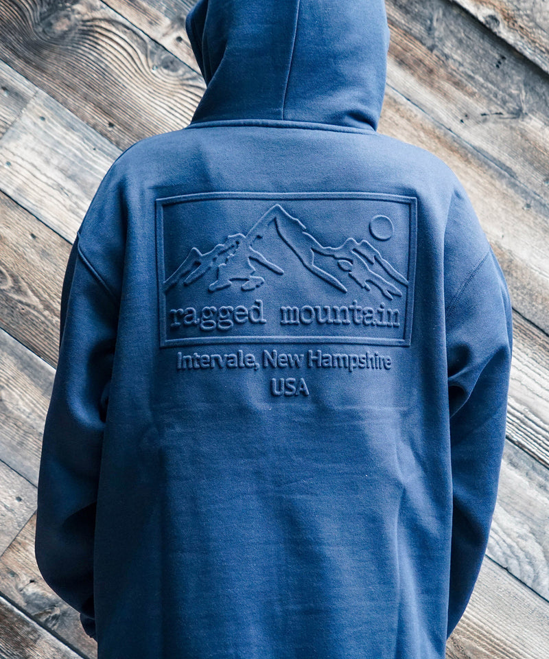 【RAGGED MOUNTAIN/ラギットマウンテン】BBELMONT/ベルモント エンボス加工 プルオーバー パーカー