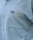 【UNIIT × RED CAP GIRL】 ナチュラルストレッチ バルーンスリーブ ルーズシルエット バック刺繍シャツ