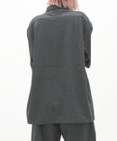 【NATURAL STORY/ナチュラルストーリー】【涼しく快適！リネンタッチ】 ストレッチシャツ 夏服 リネンライク 清涼感 羽織り