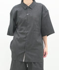 【NATURAL STORY/ナチュラルストーリー】【涼しく快適！リネンタッチ】 ストレッチシャツ 夏服 リネンライク 清涼感 羽織り