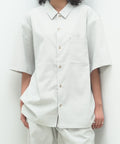 【NATURAL STORY/ナチュラルストーリー】【涼しく快適！リネンタッチ】 ストレッチシャツ 夏服 リネンライク 清涼感 羽織り