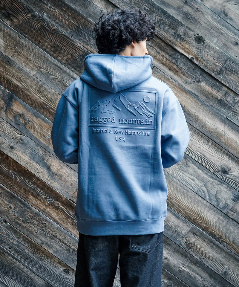【RAGGED MOUNTAIN/ラギットマウンテン】BBELMONT/ベルモント エンボス加工 プルオーバー パーカー