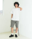 【NATURAL STORY/ナチュラルストーリー】【涼しく快適！リネンタッチ】 ストレッチショートパンツ 夏服 リネンライク 清涼感