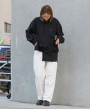 【UNIIT × RED CAP GIRL】 ナチュラルストレッチ バルーンスリーブ ルーズシルエット バック刺繍シャツ