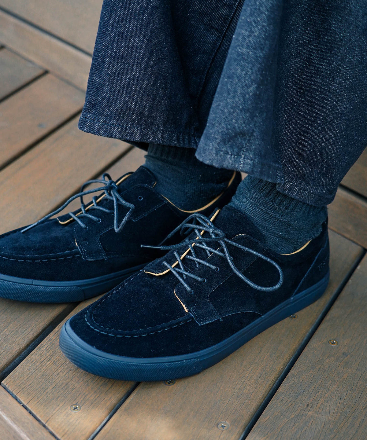 U.S. POLO ASSN./ユーエスポロアッスン】フェイクスウェードモカシン