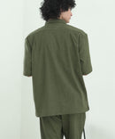 【NATURAL STORY/ナチュラルストーリー】【涼しく快適！リネンタッチ】 ストレッチシャツ 夏服 リネンライク 清涼感 羽織り