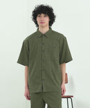 【NATURAL STORY/ナチュラルストーリー】【涼しく快適！リネンタッチ】 ストレッチシャツ 夏服 リネンライク 清涼感 羽織り