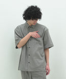 【NATURAL STORY/ナチュラルストーリー】【涼しく快適！リネンタッチ】 ストレッチシャツ 夏服 リネンライク 清涼感 羽織り