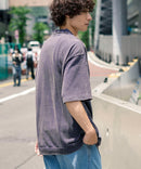 VNTG 1/4ZIP TOP シャツ 半袖 ワンポイント ハーフジップ パウダーブリーチ【BEN DAVIS/ベンデイビス）】