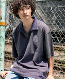 VNTG 1/4ZIP TOP シャツ 半袖 ワンポイント ハーフジップ パウダーブリーチ【BEN DAVIS/ベンデイビス）】