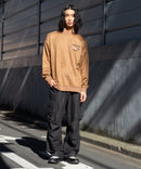 フェイク スエード ワンポイント 刺繍 クルーネック UNIIT ユニット