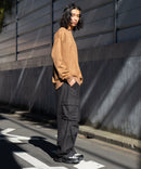 フェイク スエード ワンポイント 刺繍 クルーネック UNIIT ユニット