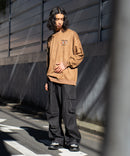 フェイク スエード ワンポイント 刺繍 クルーネック UNIIT ユニット