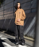 フェイク スエード ワンポイント 刺繍 クルーネック UNIIT ユニット