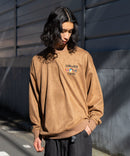 フェイク スエード ワンポイント 刺繍 クルーネック UNIIT ユニット