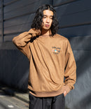 フェイク スエード ワンポイント 刺繍 クルーネック UNIIT ユニット