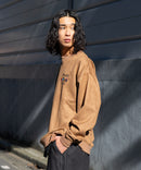 フェイク スエード ワンポイント 刺繍 クルーネック UNIIT ユニット