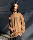 フェイク スエード ワンポイント 刺繍 クルーネック UNIIT ユニット