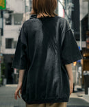 VNTG 1/4ZIP TOP シャツ 半袖 ワンポイント ハーフジップ パウダーブリーチ【BEN DAVIS/ベンデイビス）】