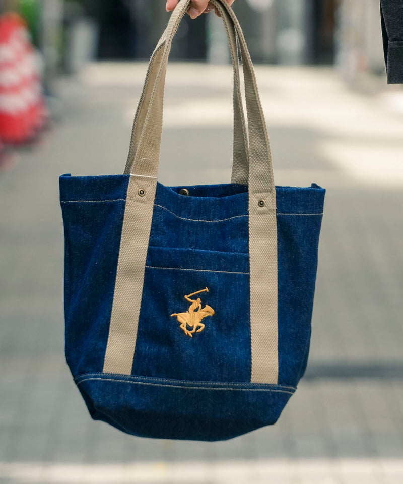 デニムトートバッグ【BEVERLY HILLS POLO CLUB/ビバリーヒルズポロクラブ】